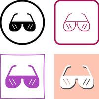 Sun Glasses Icon Design vector