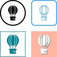 Hot Air Balloon Icon Design vector