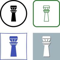 Control Tower Icon Design vector