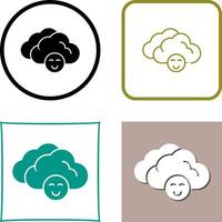 Cloudy Icon Design vector