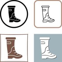 Rain Boots Icon Design vector