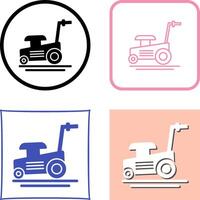 Lawn Mower Icon Design vector