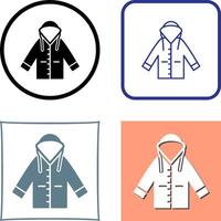 Raincoat Icon Design vector