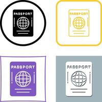 diseño de icono de pasaporte vector