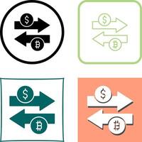 Money Exchange Icon Design vector