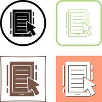 Ebook Icon Design vector