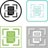 Scan Icon Design vector