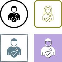Candidate Icon Design vector