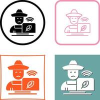 Farmer Icon Design vector