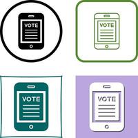 Vote Icon Design vector