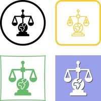 International Law Icon Design vector