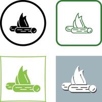 Bon Fire Icon Design vector