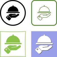 Waiter Icon Design vector