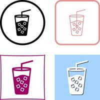 Cold Drink Icon Design vector