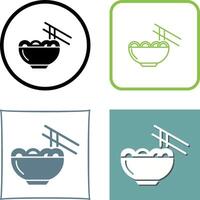 Chinese food Icon Design vector