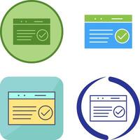 Unique QC Passed Icon Design vector