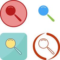 Unique Magnifier Icon Design vector