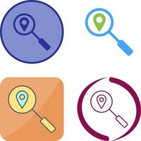 Unique Tracking Services Icon Design vector