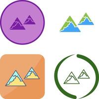 Unique Mountains Icon Design vector