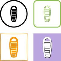 Sleeping Bag Icon Design vector