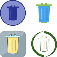 diseño de icono de basura vector