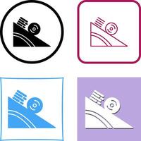 Rolling Icon Design vector