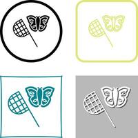 mariposa receptor icono diseño vector