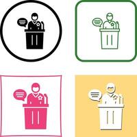 Debate Icon Design vector