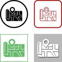 Map Icon Design vector