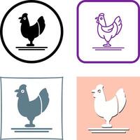 aves de corral icono diseño vector