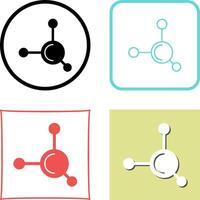 Molecule Icon Design vector