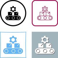 Conveyor Belt Icon Design vector