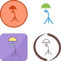 Unique Umbrella Stand Icon Design vector