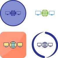 Unique Networks Icon Design vector