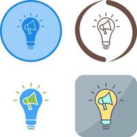 Marketing Idea Icon Design vector