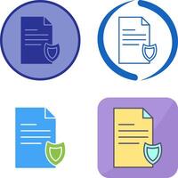 Private Document Icon Design vector