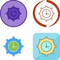 Time Settings Icon Design vector