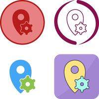 Location Settings Icon Design vector