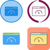 Page Speed Icon Design vector