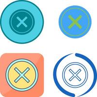 Do Not Cross Icon Design vector