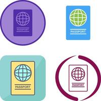 diseño de icono de pasaporte vector