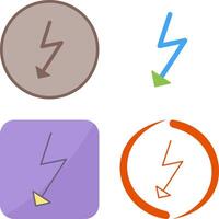 Unique Flash Icon Design vector