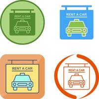 Rent a Car Icon Design vector