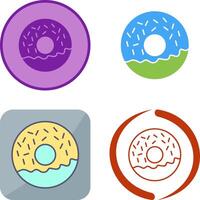 Doughnut Icon Design vector