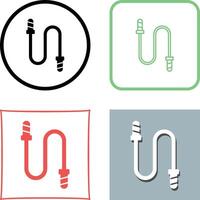 Jumping Rope Icon Design vector