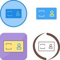 Unique Membership Card Icon Design vector