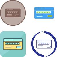 Credit Card Icon Design vector