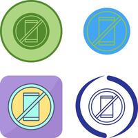 No Cell Phones Icon Design vector