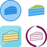 Cake Slice Icon Design vector