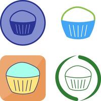 Chocolate Muffin Icon Design vector